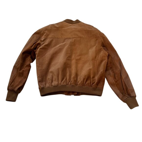 Vintage leather bomber jacket - Picture 2 of 15